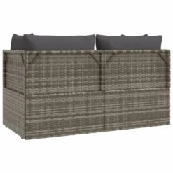 VidaXL Gartensofa 2-Sitzer Mit Kissen Grau Poly Rattan 12 VidaXL Gartensofa 2-Sitzer Mit Kissen Grau Poly Rattan -Stil Beet Verkaufsgeschäft 6455e31b296f29c93edfec4927e830ce