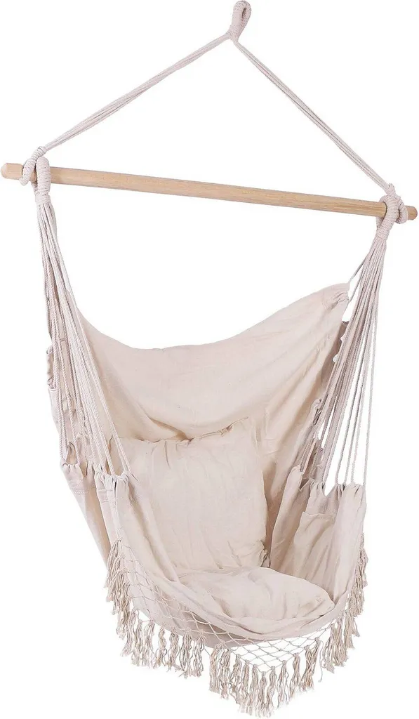 Hängesessel Brasilianischer Stuhl Hängemattenstuhl + 2 Kissen 1 Hängesessel Brasilianischer Stuhl Hängemattenstuhl + 2 Kissen