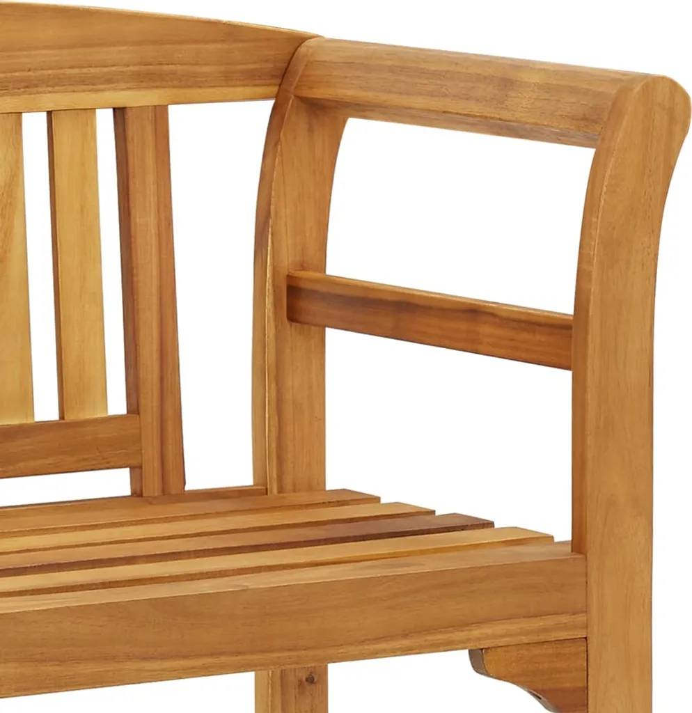 VidaXL Gartenbank 114 Cm Massivholz Akazie 5 VidaXL Gartenbank 114 Cm Massivholz Akazie – Bild 5