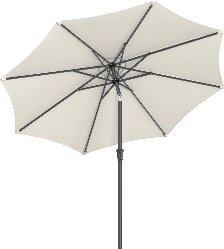 SONGMICS Sonnenschirm 300 Cm, UPF 50+, Beidseitig Um 30° Knickbar, Sonnenschutz, Mit Kurbel Zum Öffnen/Schließen, Beige GPU30BE 1 SONGMICS Sonnenschirm 300 Cm, UPF 50+, Beidseitig Um 30° Knickbar, Sonnenschutz, Mit Kurbel Zum Öffnen/Schließen, Beige GPU30BE