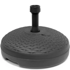 Sonnenschirmständer Sonnenschirmhalter In Rattanoptik Anthrazit 20L 45cm