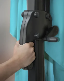 Gastronomie-Ampelschirm HWC-A96, 3x4m (Ø5m) Polyester Alu/Stahl 26kg Türkis Ohne Ständer, Drehbar -Stil Beet Verkaufsgeschäft 690f00c9f216cb9a3a35bec9d18f1928 1