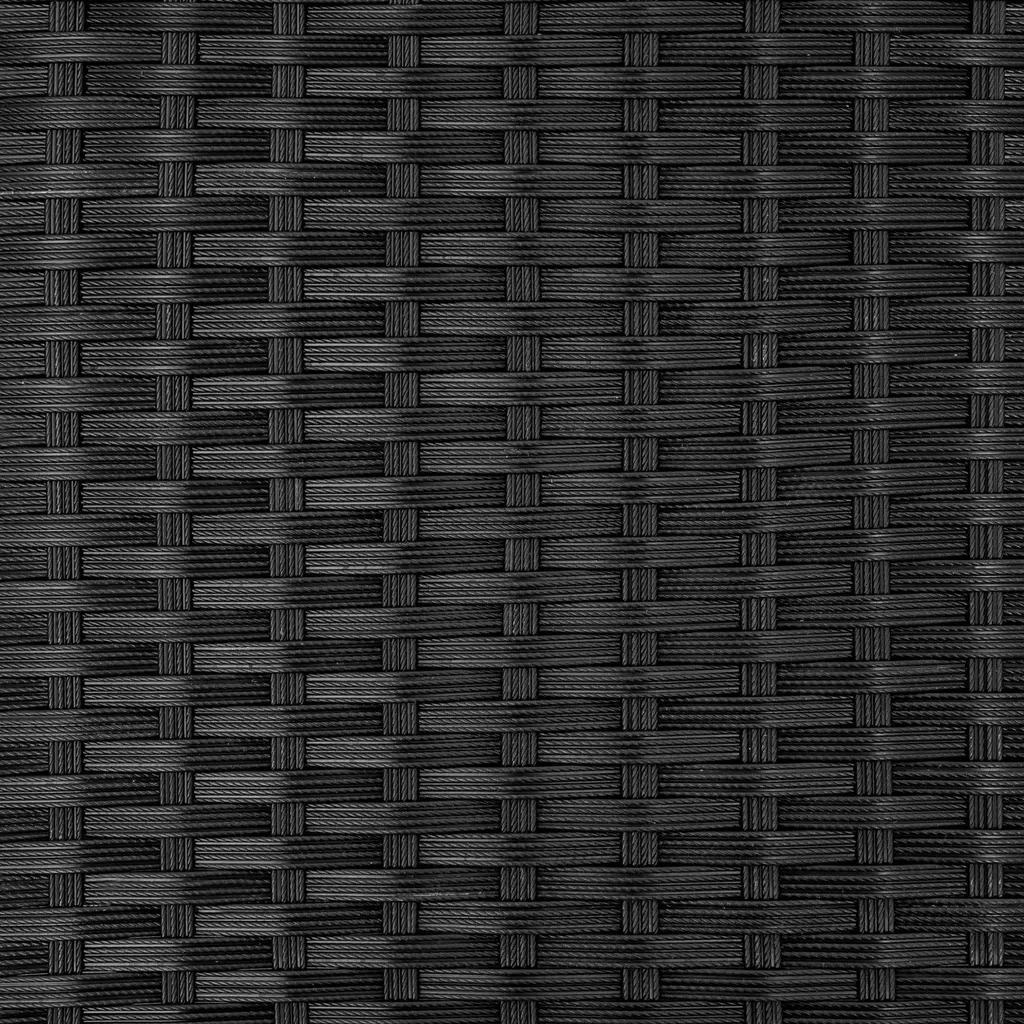 Tectake Rollliege Rattan Auckland Klappbar Mit Aluminiumgestell - Schwarz 9 Tectake Rollliege Rattan Auckland Klappbar Mit Aluminiumgestell - Schwarz - Image 9