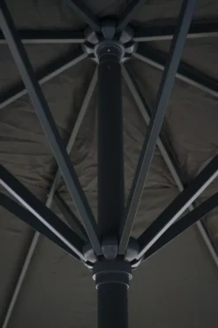 Sonnenschirm Carpi Pro, Gastronomie Marktschirm Mit Volant Ø 5m Polyester/Alu 28kg Anthrazit Ohne Ständer -Stil Beet Verkaufsgeschäft 69b21bab8d0b50b1f893a4720d736a98 1