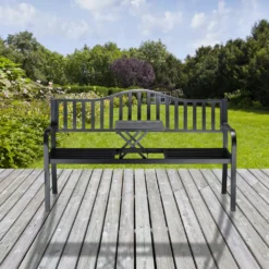 Relaxdays Gartenbank Mit Ausklappbarem Tisch -Stil Beet Verkaufsgeschäft 6ad0fd0146b8cf4be731018b900e96a8