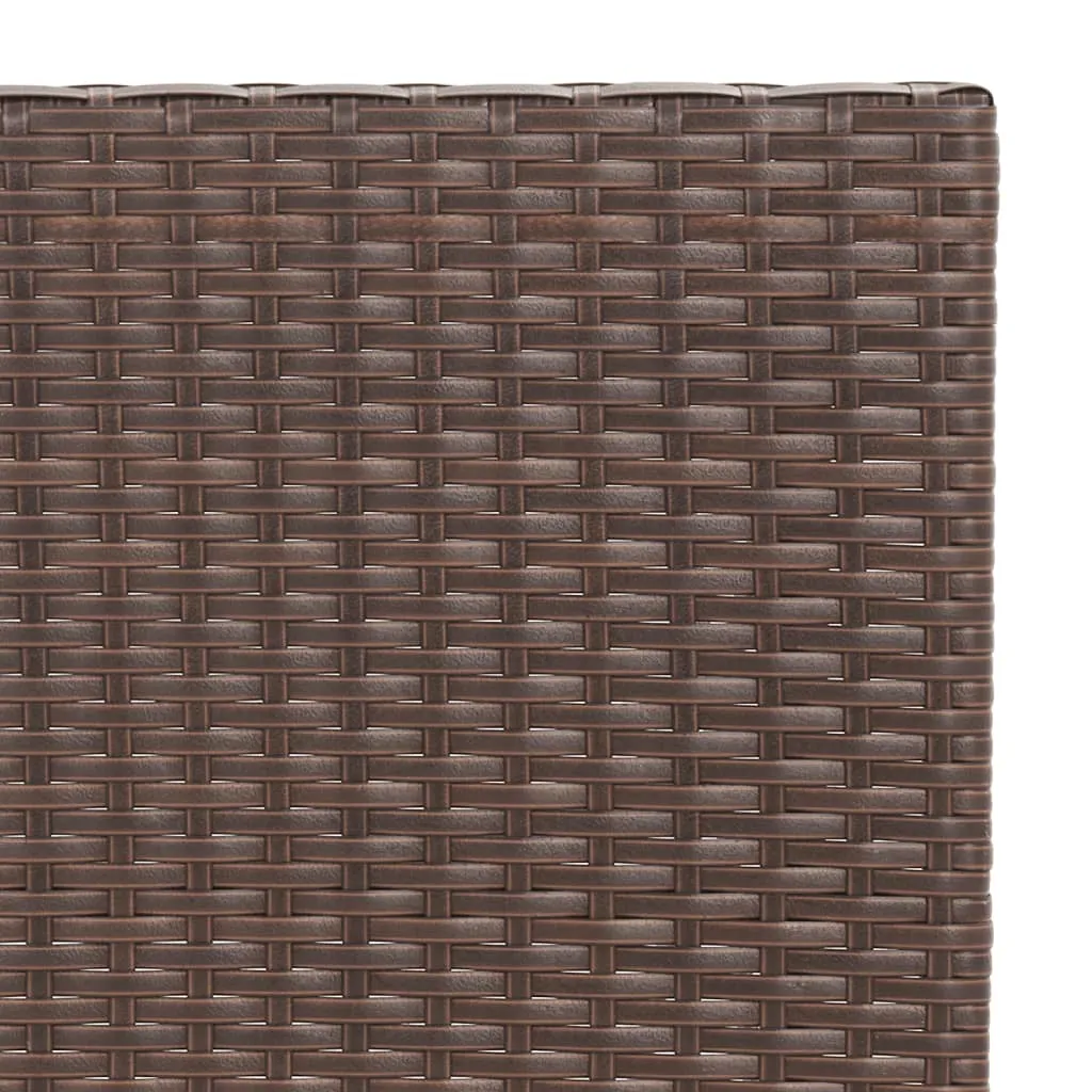 VidaXL Bistrotisch Klappbar Braun 55x54x71 Cm Poly Rattan 7 VidaXL Bistrotisch Klappbar Braun 55x54x71 Cm Poly Rattan - Image 7