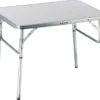 Camp Active Campingtisch - Klappar - Leicht - Höhenverstellbar Von 25 Bis 59CM - Tischplatte 75 X 55 CM - Aluminium/MDF - Weiß
