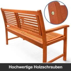 Deuba Gartenbank Bologna 2-Sitzer L 120 X T 60 X H 90 Cm,Eukalyptusholz, Bis 320 Kg Belastbar, Naturbelassen 19 Deuba Gartenbank Bologna 2-Sitzer L 120 X T 60 X H 90 Cm,Eukalyptusholz, Bis 320 Kg Belastbar, Naturbelassen -Stil Beet Verkaufsgeschäft 6bbd22e0357e531b4193e58dfecf0ecf