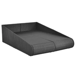 Juskys Polyrattan Sonnenliege Mykonos – XXL Outdoor Doppelliege Mit Polster Kissen In Grau Waschbar – Für Garten & Balkon – Gartenliege Sonneninsel -Stil Beet Verkaufsgeschäft 6d0cce8682dbae996d24141496990389