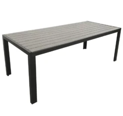 KMH® Gartentisch Tisch Terrassentisch *TUCO* 205*90 Cm Grau