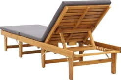 VidaXL Klappbare Sonnenliege Mit Auflage Akazie Massivholz -Stil Beet Verkaufsgeschäft 6ea273ec18675af865d9e2cba07d9c06