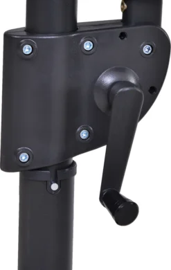 Outsunny Sonnenschirm Mit Kurbel, Doppelschirm, Verstellbarer Gartenschirm, Sonnenschutz, Metall, Grau, 460 X 270 X 250 Cm -Stil Beet Verkaufsgeschäft 6ee39f422595ba59e860c795b10592bd