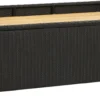 VidaXL Sitzbank Mit Stauraum 120 Cm Poly Rattan Schwarz
