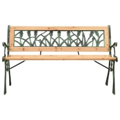 VidaXL Gartenbank 122 Cm Gusseisen Und Massivholz Tanne -Stil Beet Verkaufsgeschäft 70677e966c5b1294d0c837d684a792f8