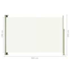 VidaXL Seitenmarkise Ausziehbar 200x300 Cm Creme 13 VidaXL Seitenmarkise Ausziehbar 200x300 Cm Creme -Stil Beet Verkaufsgeschäft 71030e0d51f5b23447affa8f1c62e970