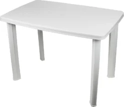 Gartentisch Faretto 101x68cm Kunststoff - Weiß