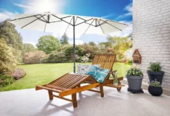 CHILLROI Verstellbare Sonnenliege Mit Beistelltisch - Akazienholz Gartenliege -Stil Beet Verkaufsgeschäft 7152bdbe8a97e7f47510521b7c4186df