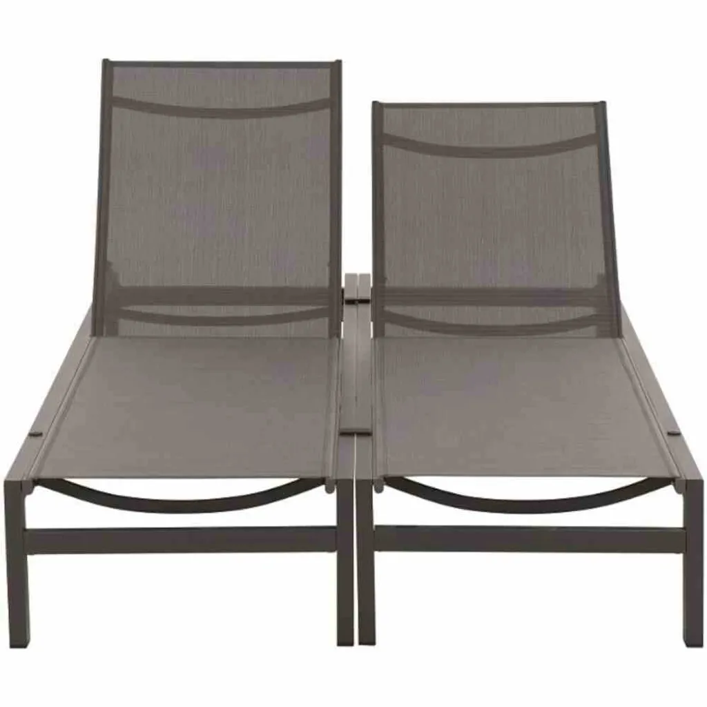 Siena Garden Rimini Lounger Set 2teilig Aluminium ,matt-anthrazit M29400 2 Siena Garden Rimini Lounger Set 2teilig Aluminium ,matt-anthrazit M29400 - Image 2