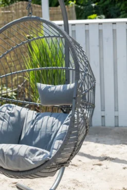 Hängesessel Modena Light Grey Mit Gestell -Stil Beet Verkaufsgeschäft 718ff12fd4cf39101574ba4eee6c2aa9