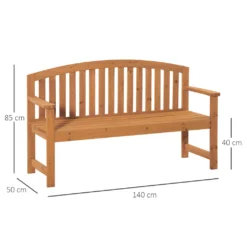 Outsunny Gartenbank 2-Sitzer Sitzbank Aus Holz Parkbank Bis 320 Kg Bank Terrassenbank Mit Rückenlehnen Gartenmöbel Tannenholz Orange 140 X 50 X 85 Cm 10 Outsunny Gartenbank 2-Sitzer Sitzbank Aus Holz Parkbank Bis 320 Kg Bank Terrassenbank Mit Rückenlehnen Gartenmöbel Tannenholz Orange 140 X 50 X 85 Cm -Stil Beet Verkaufsgeschäft 71c1241ce6ab2cfde7091716b2cd87ac
