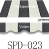 Vana 3x2m Markisenstoff Markisenbespannung Markisentuch Mit Volant SPD023