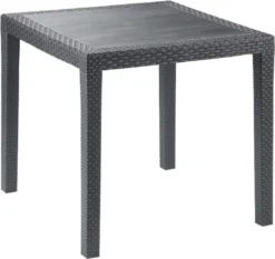 King Gartentisch 77x77 Cm Anthrazit -Stil Beet Verkaufsgeschäft 726657ce003062acc91a5a086398912d