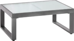 Merxx Beistelltisch "Artessa" 90 X 65 Cm - Aluminiumgestell Graphit