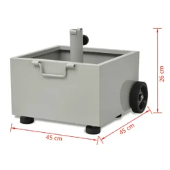 VidaXL Bepflanzbarer Sonnenschirmständer Blumentopf Grau -Stil Beet Verkaufsgeschäft 7329de05c6f28908dd520079ae9c032b