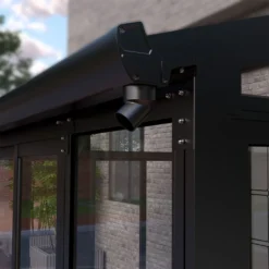 Juskys Wintergarten 12,5 M² - Mit Kristallklaren Wänden, Doppel-Schiebetüren & UV-Schutz – Wasserdicht & Winterfeste Überdachung Aus Aluminium - Grau 16 Juskys Wintergarten 12,5 M² - Mit Kristallklaren Wänden, Doppel-Schiebetüren & UV-Schutz – Wasserdicht & Winterfeste Überdachung Aus Aluminium - Grau -Stil Beet Verkaufsgeschäft 7437e64a2ca7662cce108124958f566c