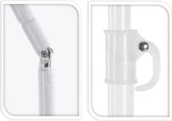 Sonnenschirm Ø 138 Cm Strandschirm Schirm Mit 3 Haken Strand Urlaub UV Schutz GRÜN -Stil Beet Verkaufsgeschäft 74e61dd34f41bb045c998fae8ea7c6d0