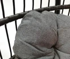 KMH® Polyrattan Hängesessel Mit Gestell Und Kissen Schwarz -Stil Beet Verkaufsgeschäft 75441c3ffe724e75506fe9960b65e3ce