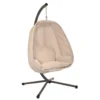 SVITA COZY Hängesessel Mit Gestell Aus Stahl Outdoor Hängekorb Beige