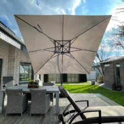 Sonnenschirm Sun 350 | Maße: 3,5 X 3,5 M | Ampelschirm | 12m² Schatten, Gastroschirm, LED -Stil Beet Verkaufsgeschäft 76bb5b6f4dbbfe3c78598898aa6f2af5