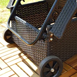 Mucola Rattan Sonnenliege Gartenliege Polyrattan Rattanmöbel Terrassen Liege Schwarz E -Stil Beet Verkaufsgeschäft 77e1cf9814001f52344cd8ef366a15a6