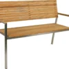 Garden Pleasure Bank DENVER 2-Sitzer Edelstahl 304 Gebürstet / Teak100% 304770