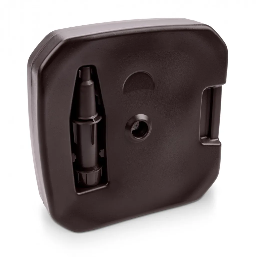 Sonnenschirmständer Rattanoptik - Eckig - Braun - 390 X 390 X 130 Mm 4 Sonnenschirmständer Rattanoptik - Eckig - Braun - 390 X 390 X 130 Mm - Image 4