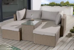 Outdoor Garten Lounge Set XXL MODULAR Natur Polyrattan Sitzgruppe Inklusive Kissen -Stil Beet Verkaufsgeschäft 78bb9ba330d87ad4af5f2729029f5802