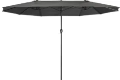 Zelsius Sonnenschirm | Doppelsonnenschirm Mit Handkurbel | 460x270 Cm