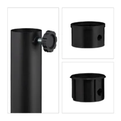 Relaxdays Runder Sonnenschirmständer In Schwarz -Stil Beet Verkaufsgeschäft 78f426716c9143b6cc6b866b3ee98b93