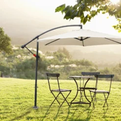 Lospitch Universal Bodenplatte Kurbelschirm Sonnenschirmständer Metall Bodenträger 16 Cm -Stil Beet Verkaufsgeschäft 7981a2deee15a7ca850c932b908ac441