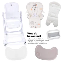 Daliya® SITONMI 3in1 Kinderhochstuhl - Babyliege Kinderstuhl Babystuhl Hochstuhl Mit 4 Räder - Korb - Neugeborenen Einlage 7 Fach Höhenverstellbar ( Beige ) -Stil Beet Verkaufsgeschäft 7a16a3bec3ec20c3ca390eb2f09e5752