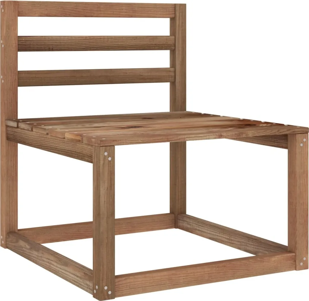 VidaXL 3-tlg. Garten-Lounge-Set Braun Imprägniertes Kiefernholz 5 VidaXL 3-tlg. Garten-Lounge-Set Braun Imprägniertes Kiefernholz - Image 5