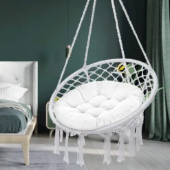 Hängesessel Kissen, Polster Bodenkissen Für Schwenksessel, Auflage Für Baumwoll Hängeschaukel, Papasansessel, Hängekorb, Hängestuhl, Durchmesser 90 Cm, Beige [114] -Stil Beet Verkaufsgeschäft 7e4f6cea4464eea385aed0045ebe967f