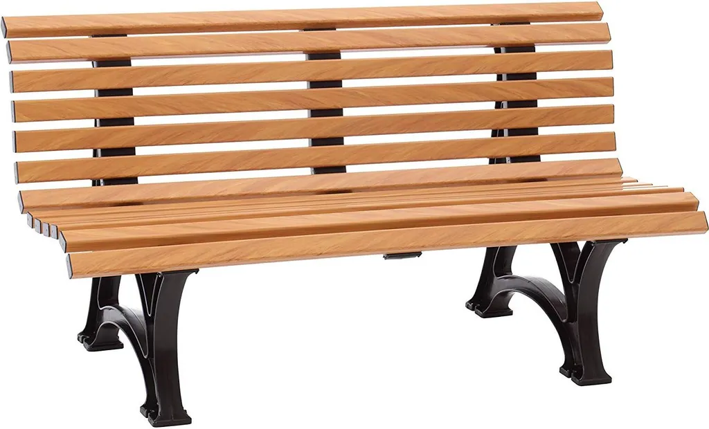 BLOME Sitzbank Helgoland - 3-Sitzer Gartenbank Für Garten, Balkon, Terrasse, Parkbank In Holzoptik, Germany 1 BLOME Sitzbank Helgoland - 3-Sitzer Gartenbank Für Garten, Balkon, Terrasse, Parkbank In Holzoptik, Germany