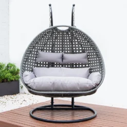 HOME DELUXE - Polyrattan Hängesessel TWIN Grau - Komplett Inkl. Regenabdeckung Hängestuhl Hängekorb Gartenliege 18 HOME DELUXE - Polyrattan Hängesessel TWIN Grau - Komplett Inkl. Regenabdeckung Hängestuhl Hängekorb Gartenliege -Stil Beet Verkaufsgeschäft 7fef487bf962d14d4b262995dba4f0a3