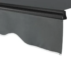 Juskys Markise 350 X 300 Cm - Beschattung Terrasse & Balkon - Gelenkarmmarkise Mit Kurbel & Halterung - Sonnenschutz Balkonmarkise Gelenkmarkise Grau -Stil Beet Verkaufsgeschäft 7ffdbff154a4e5556166737f8185f432