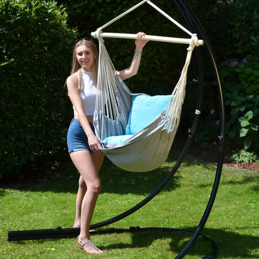 Balkon Hängesessel Mit 2 Kissen Zum Wenden - Outdoor Hängeschaukel Für Garten 13 Balkon Hängesessel Mit 2 Kissen Zum Wenden - Outdoor Hängeschaukel Für Garten - Image 13