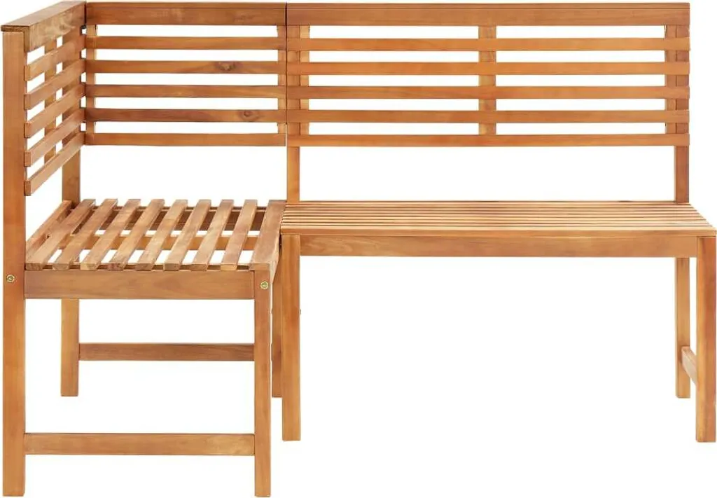 VidaXL Garten-Eckbank 140 Cm Massivholz Akazie 2 VidaXL Garten-Eckbank 140 Cm Massivholz Akazie - Image 2