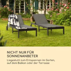 Blumfeldt Sonnenliege Klappbar, Polyester-Sonnenliegen Mit Aluminium Rahmen, Sonnenliege Mit Rollen, Schnelltrocknende Gartenliege Wetterfest, Liegestuhl Verstell- & Klappbar, Klappbare Gartenliege -Stil Beet Verkaufsgeschäft 80c46de632d38d9801c20b4f0d2e0b63