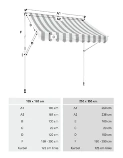 Gardinia Klemm-Markise Föhr Beige-weiß 250 X 150 Cm 8 Gardinia Klemm-Markise Föhr Beige-weiß 250 X 150 Cm -Stil Beet Verkaufsgeschäft 816e09fb7796f88f969a661a6aabdcbf